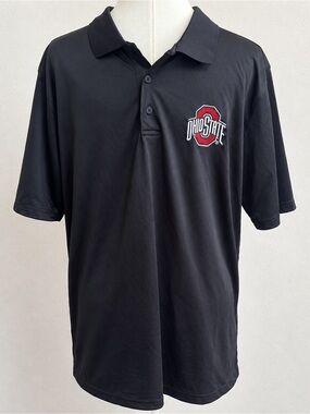 Ohio State Buckeyes Polo Men’s L Scarlet & Gray NCAA Game Day